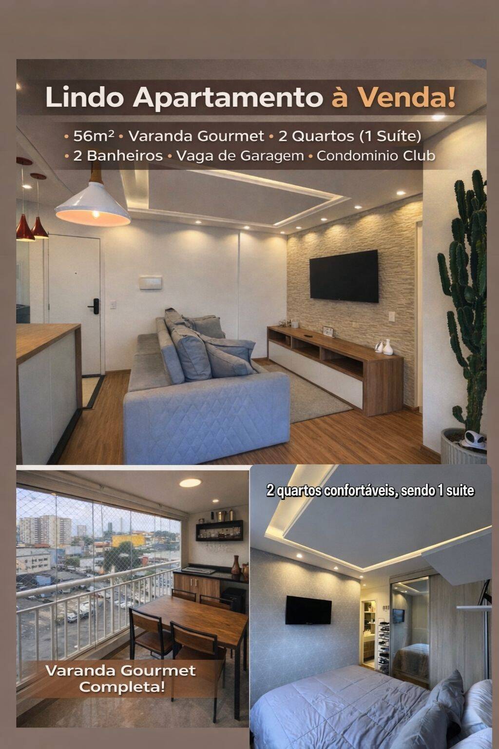 Apartamento, 2 quartos, 56 m² - Foto 4